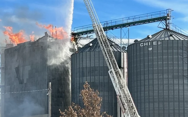 Explosion, fire reported at Chandler Feed Company